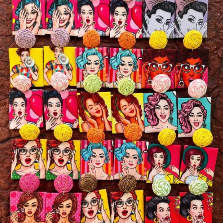 Textile Earrings