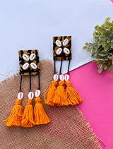 Printed Shell Earrings image 2