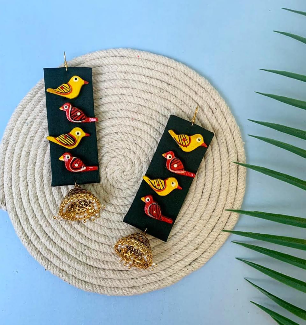 Oversized Bird Jhumka image 0