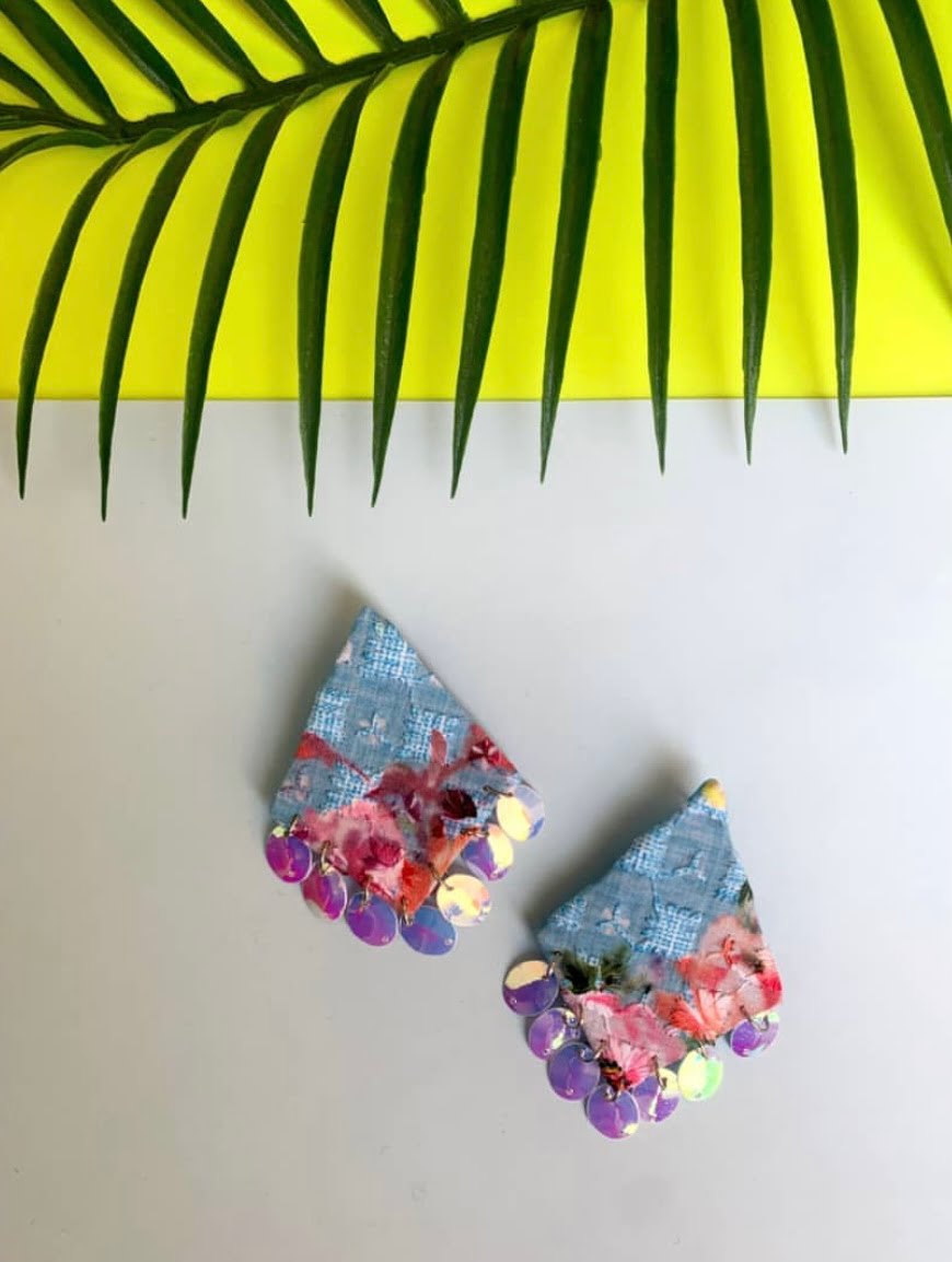 Handpainted Sequin Studs image 0