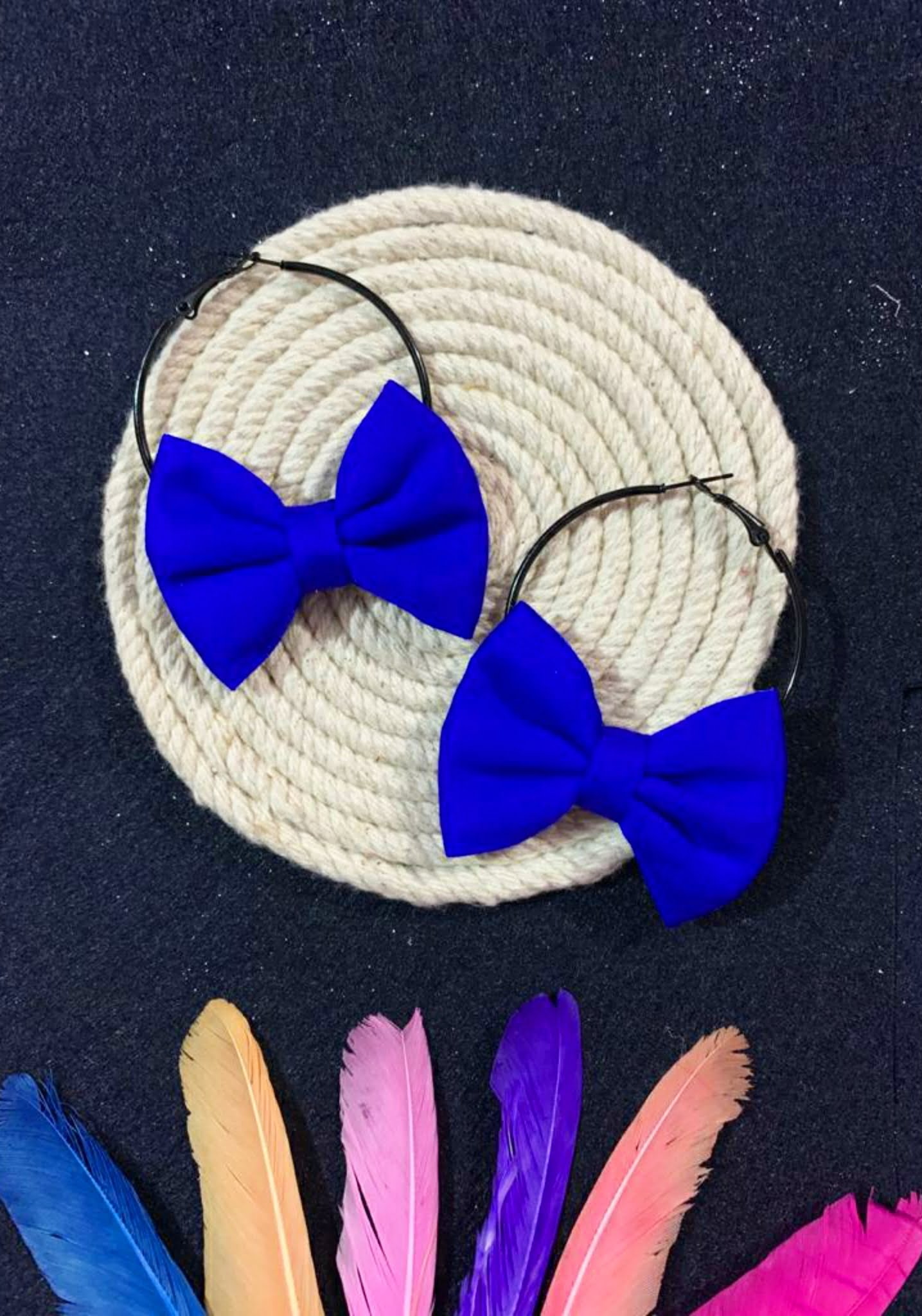 Mini Bow Hoops image 5