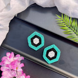 Neon  Hexagon Studs image 0