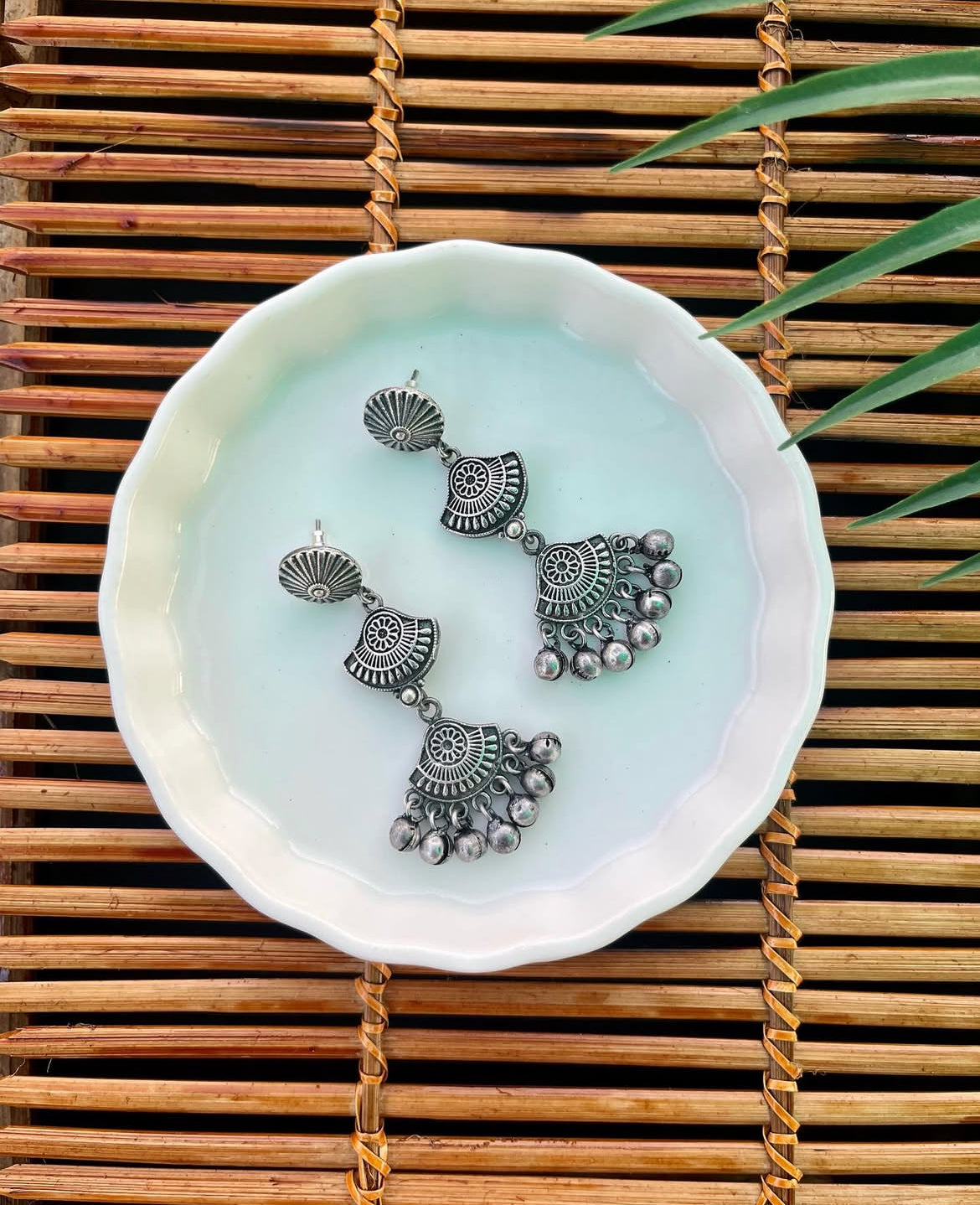 German Silver Ghunghroo Earrings | Fashion Diaries