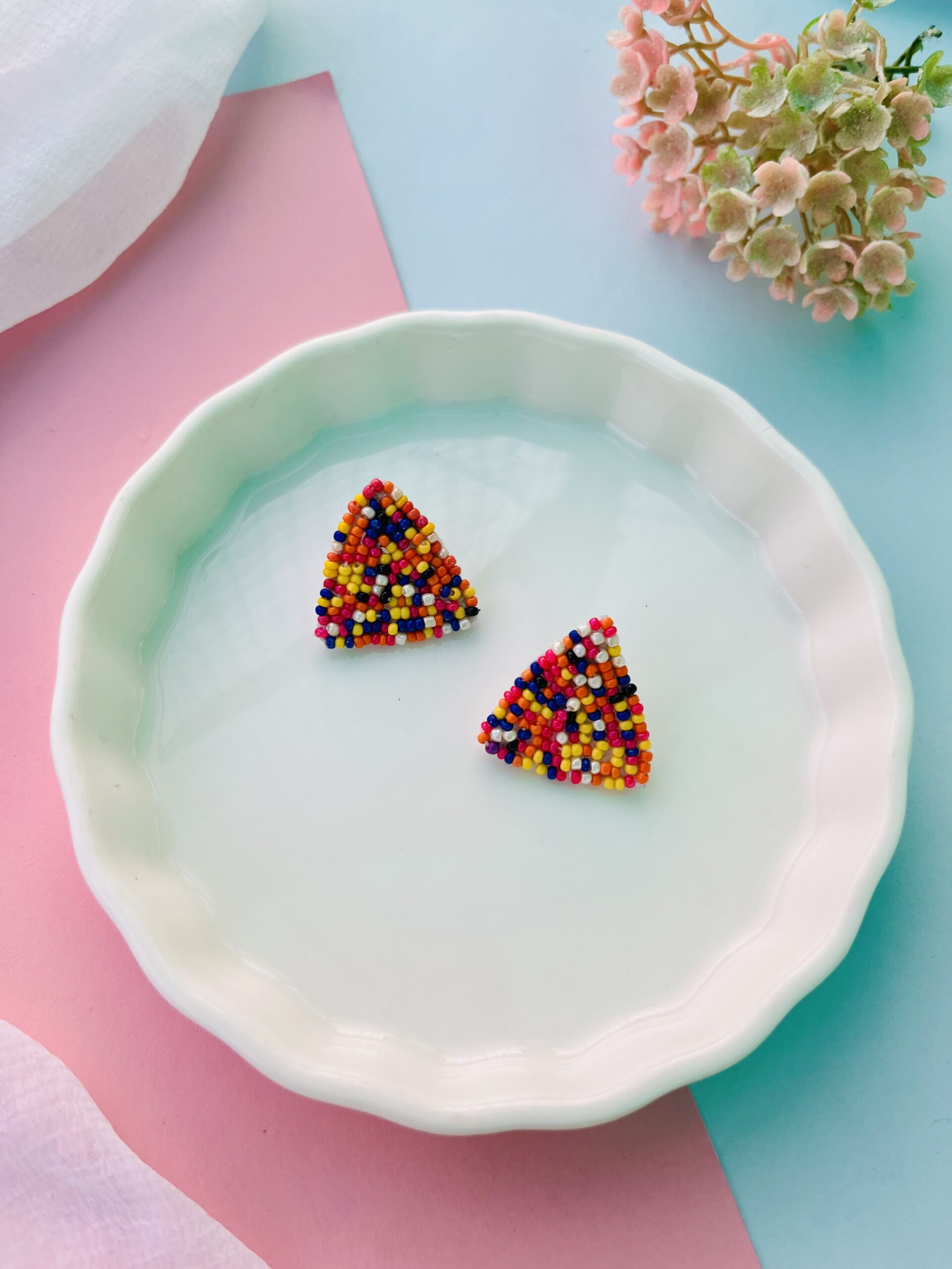 Adorable Beaded Studs-lV image 4