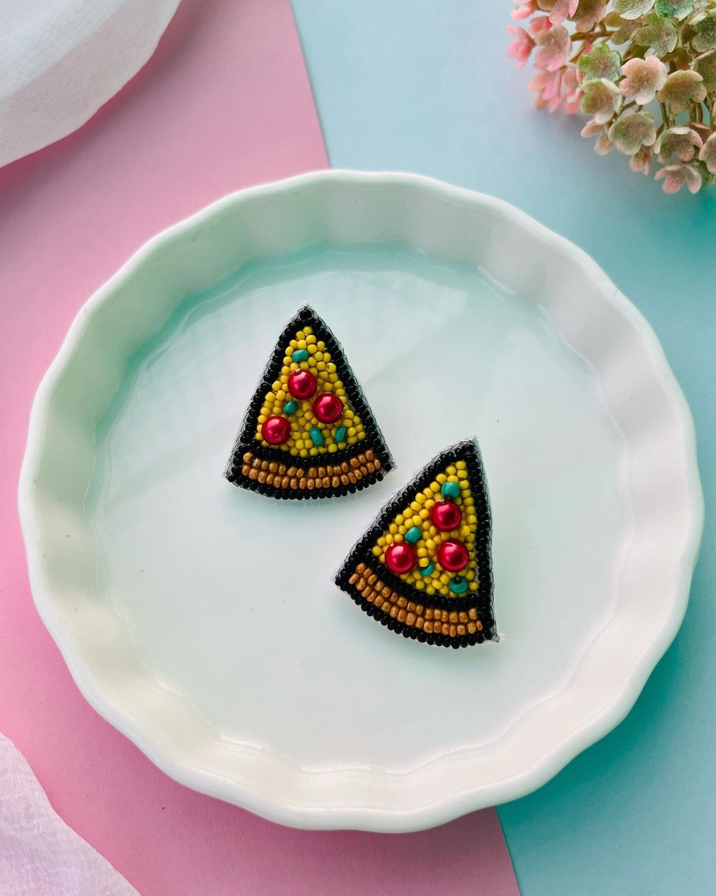 Adorable Beaded Studs-I image 3