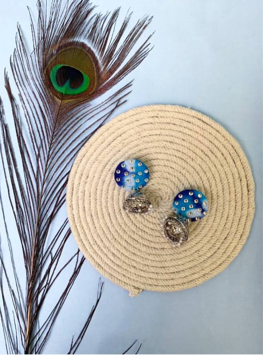 Tie-N-Dye Jhumka image 0