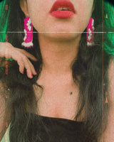 Rectangle Daisy Earrings- Medium image 4