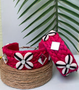 Braided Shell Hoops- Thick image 0