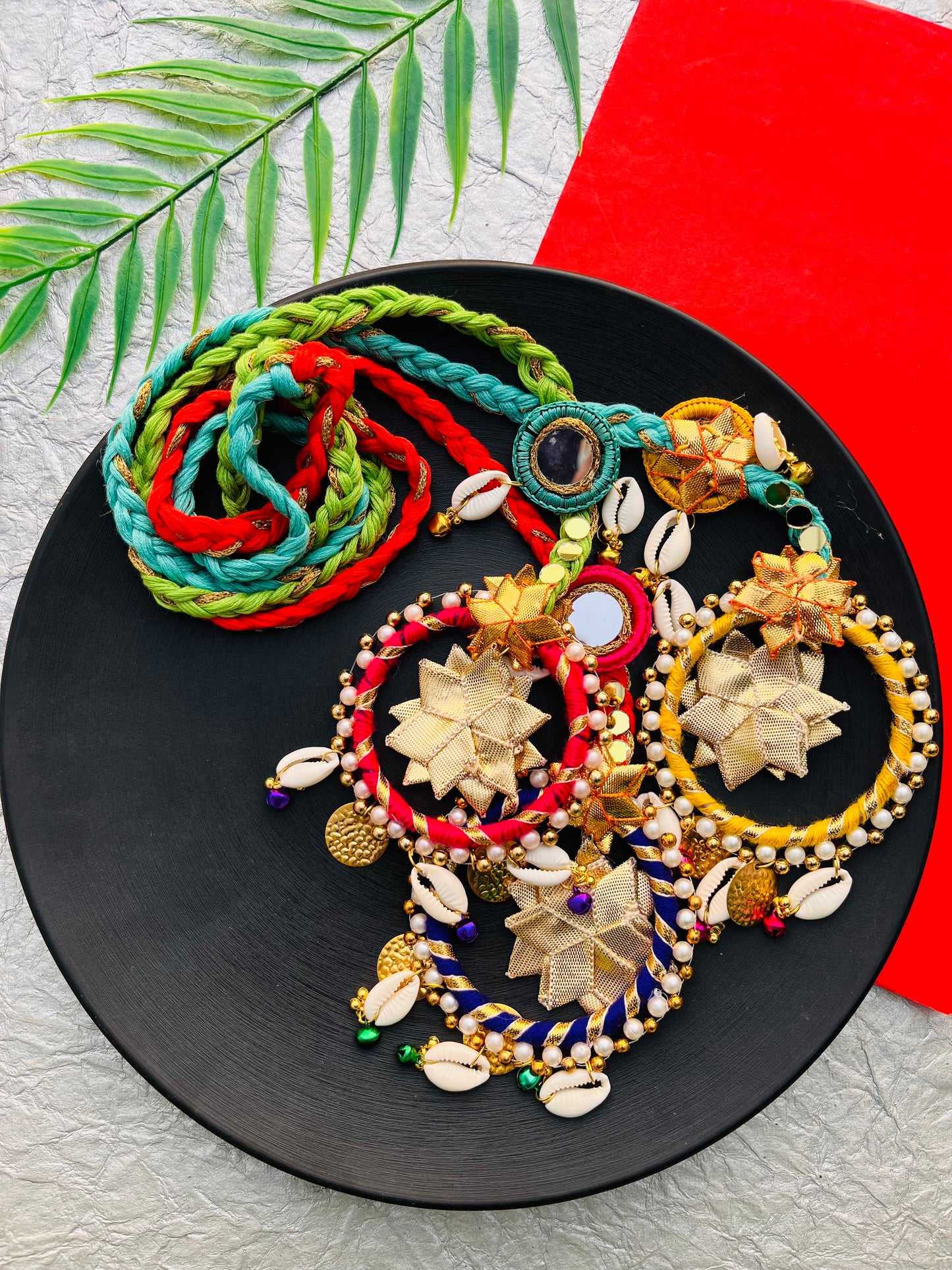 The Sitaara Gota Patti Bridal Paranda Headpiece