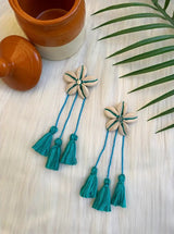 Floral Shell Danglers image 2