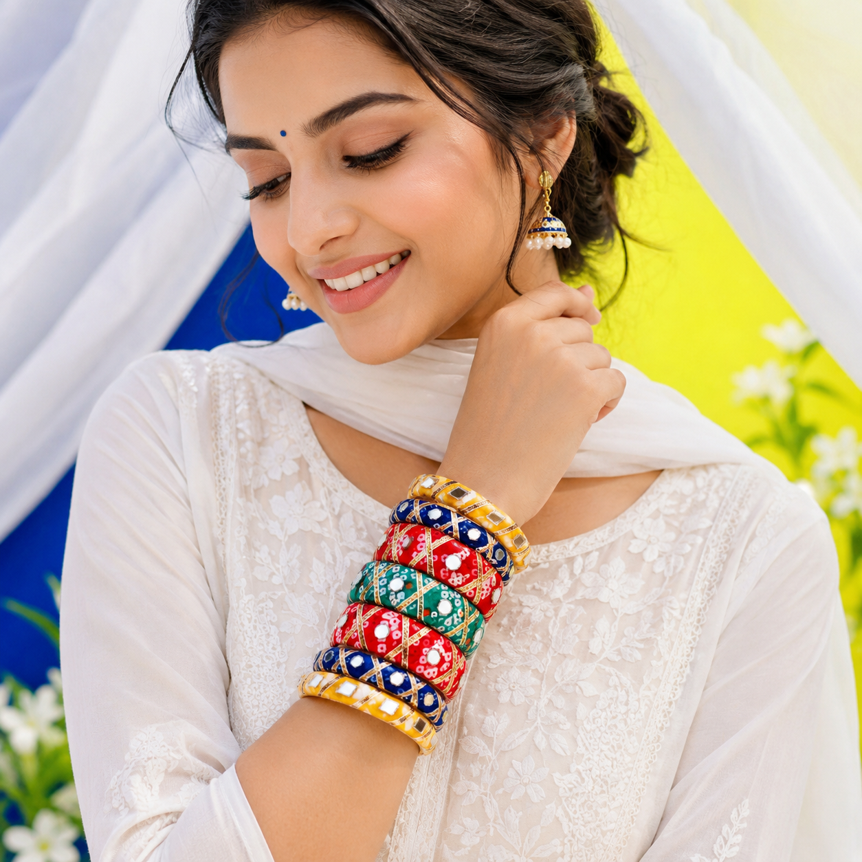Printed Gotta Bangle Set