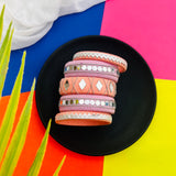 Pastel Blush Mirror Bangles
