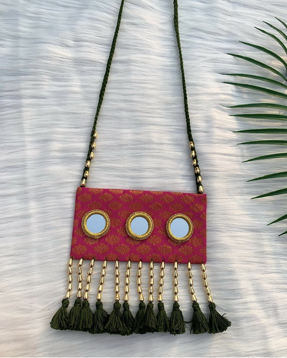 Brocade Mirror Neckpiece Combo image 1