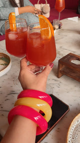 Candy Pop Resin Bangles Stack