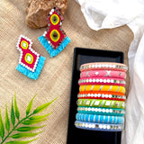 Rangmahal Earrings & Rangmahal Bangles Combo image 0