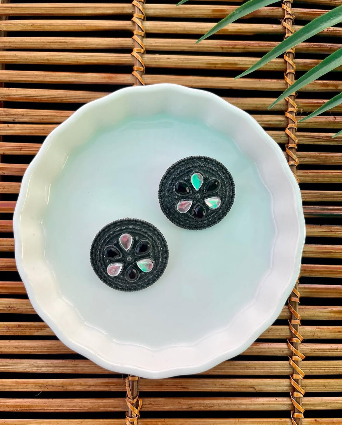 Black Metal Round Studs | Fashion Diaries