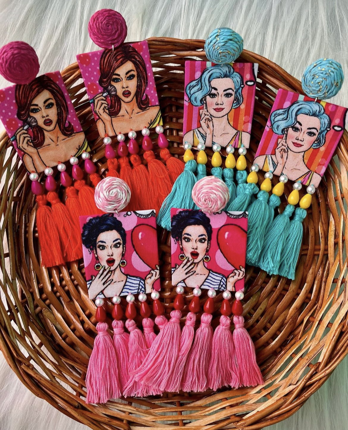 Pop Art Earrings Set-lV image 0