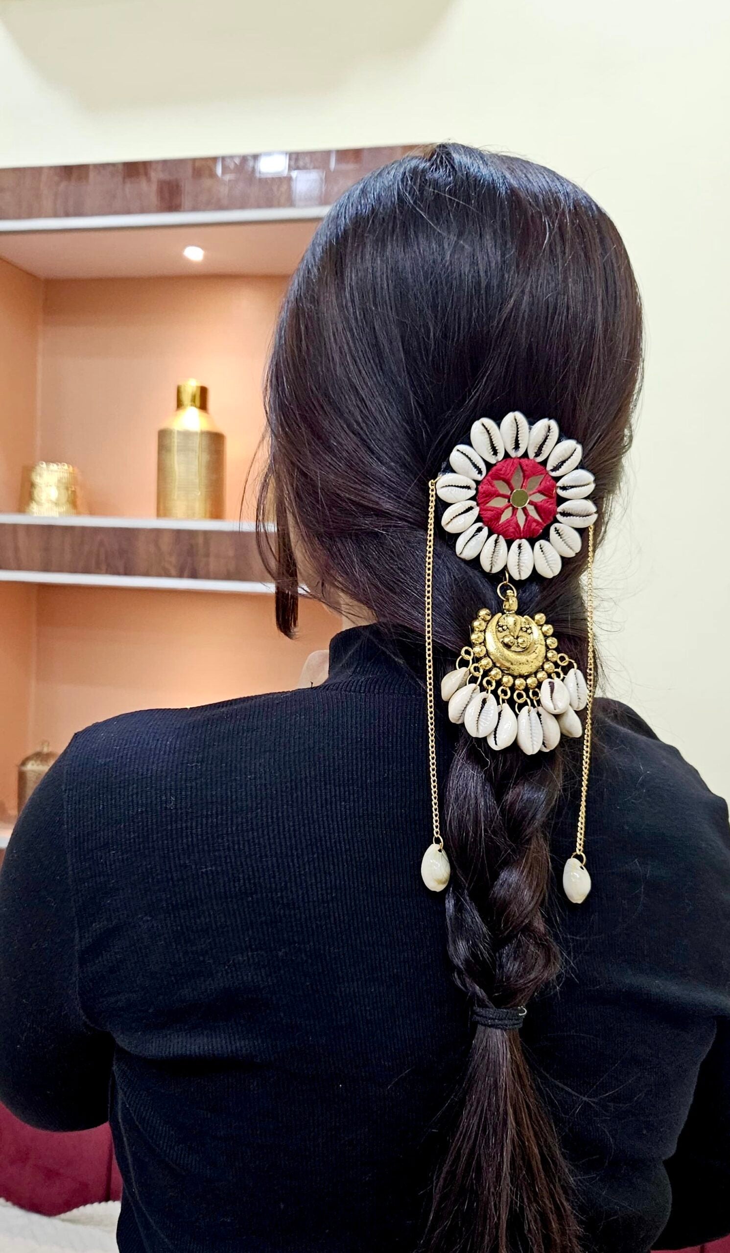Red Rasika Hair Ornament image 0