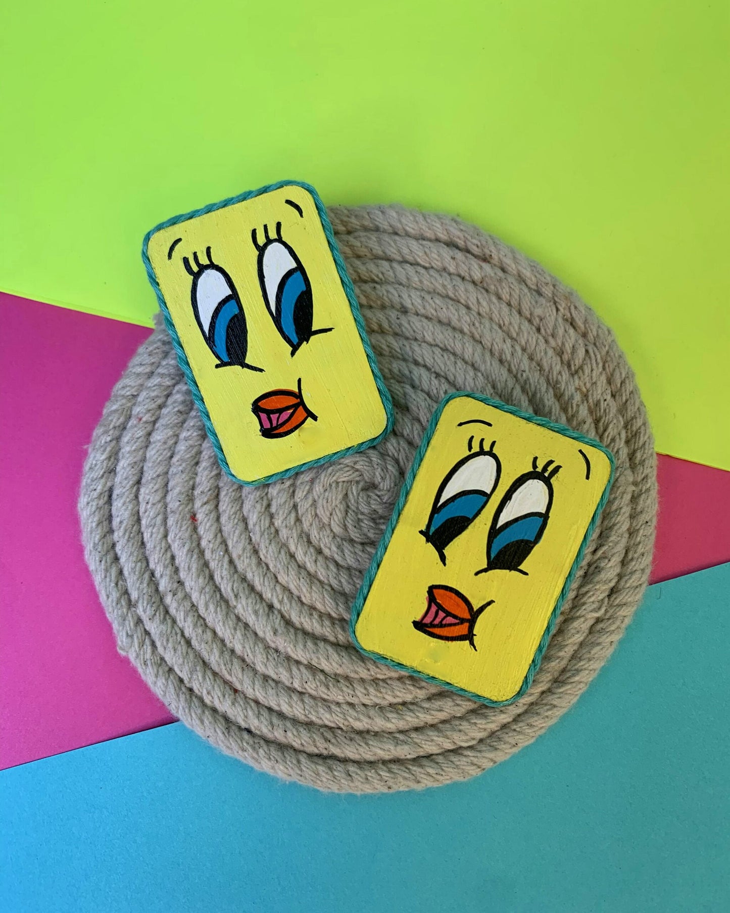 Tweety & Angry Bird Studs image 0