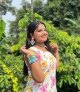 Rangmahal Earrings & Rangmahal Bangles Combo image 3