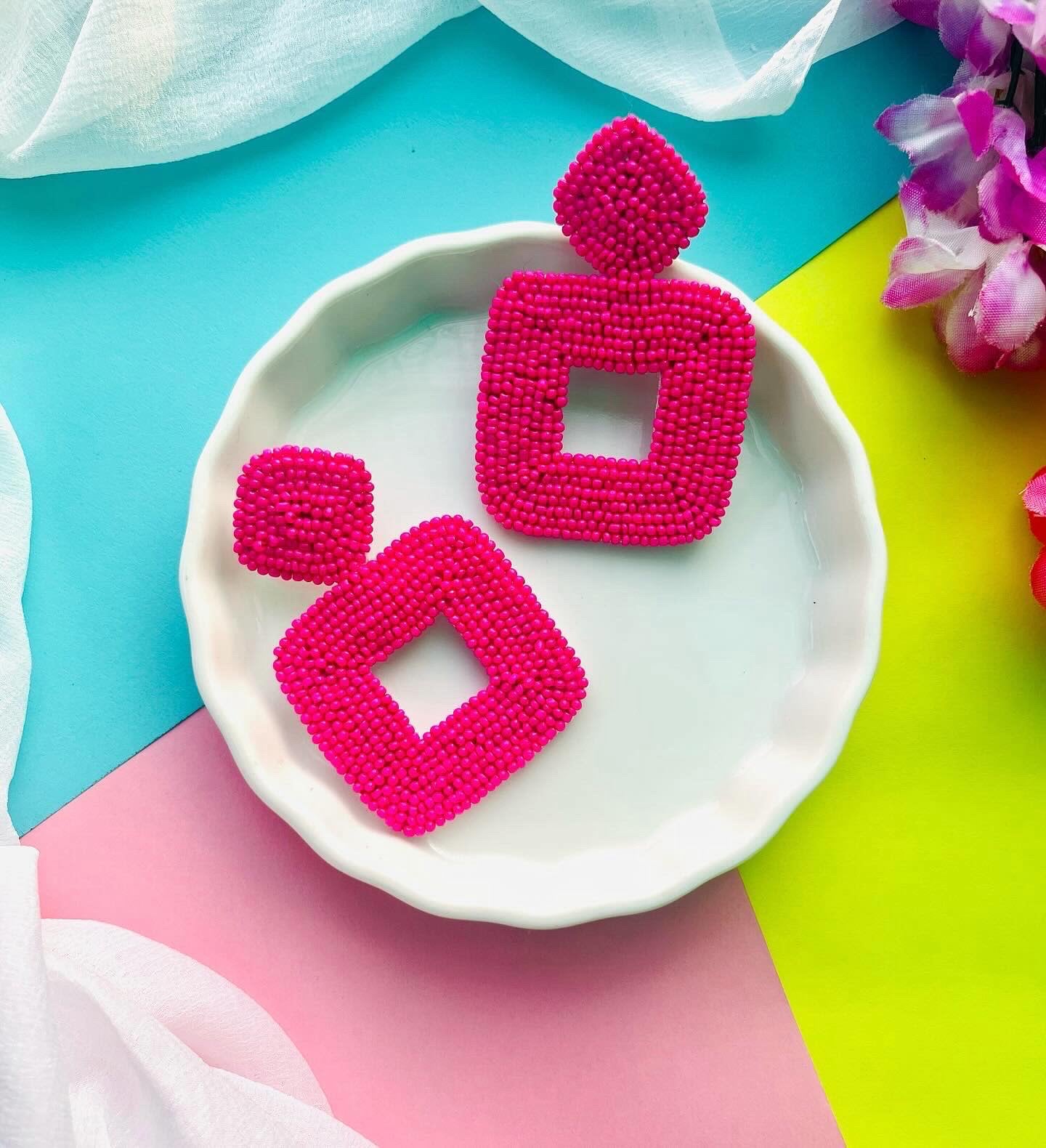 Radiant Neon Earrings image 3