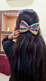 Dandiya Dazzle Bows- Grey image 1