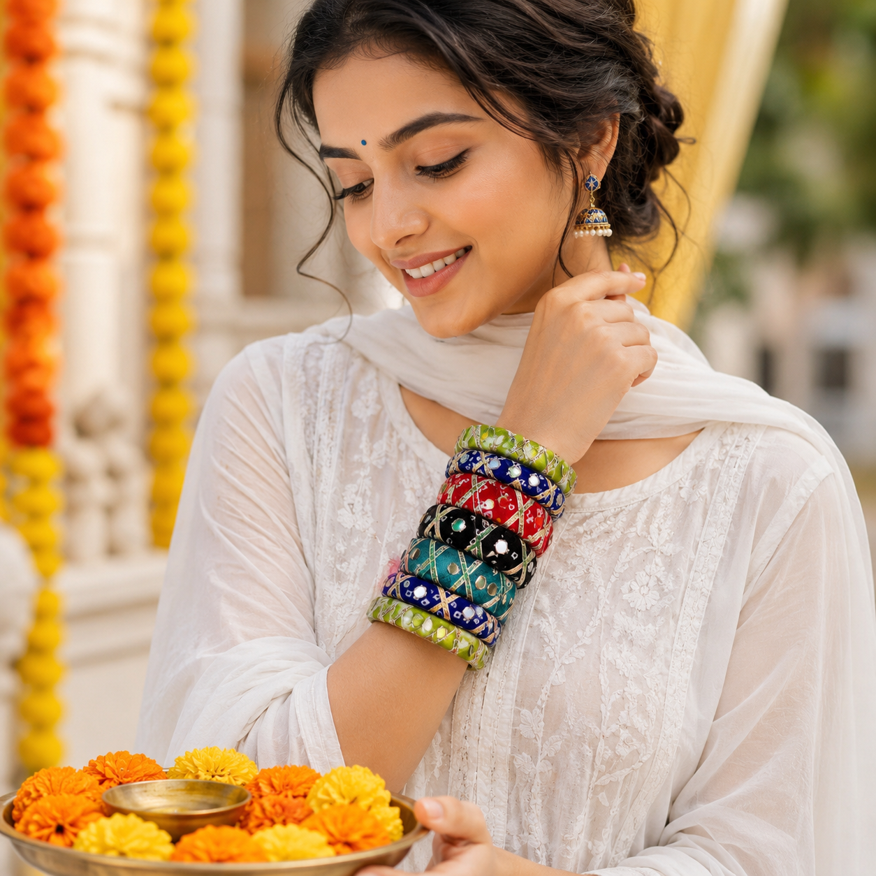 Printed Gotta Bangle Set