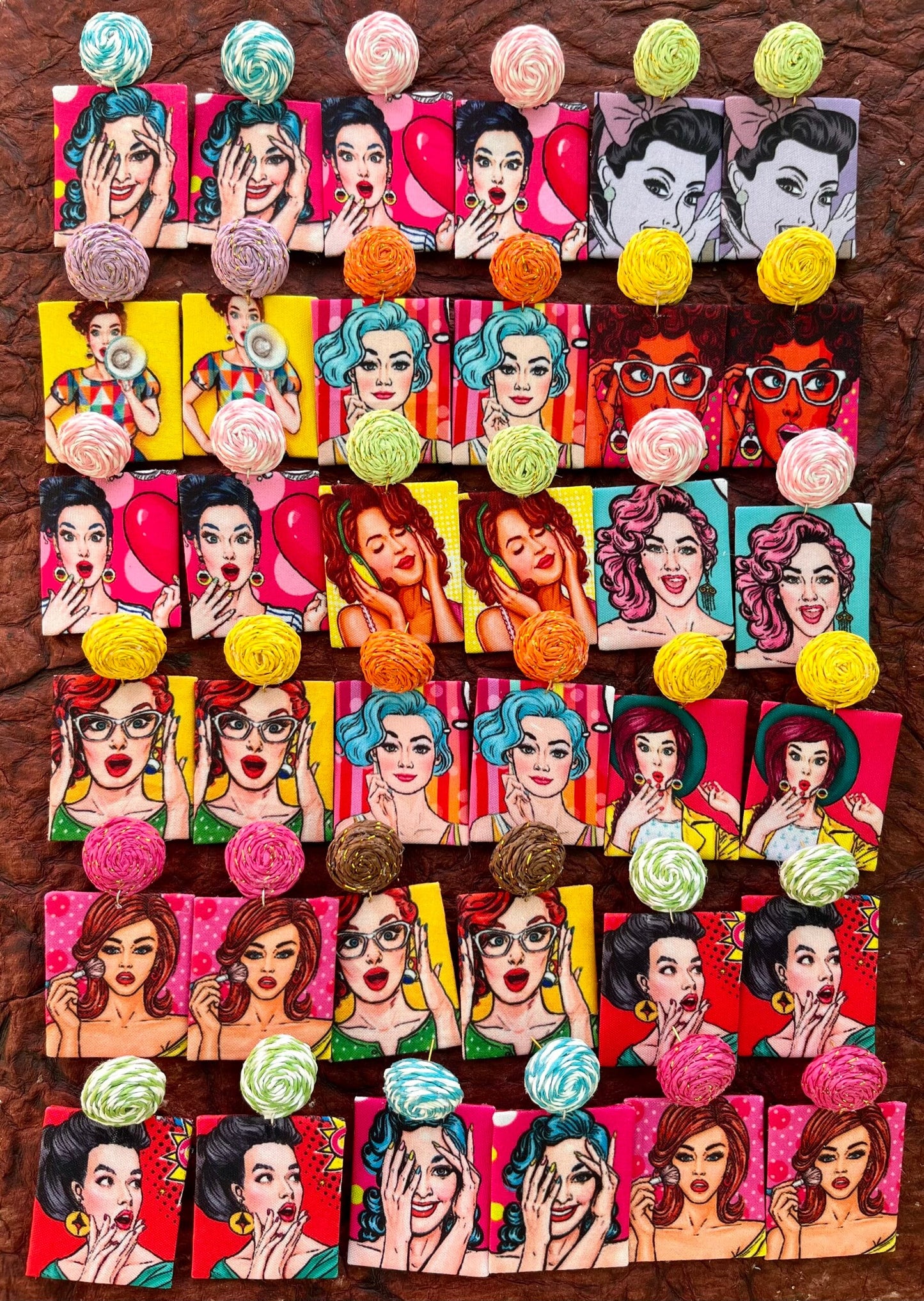 Pop Art Earrings Return Favour Combo image 0