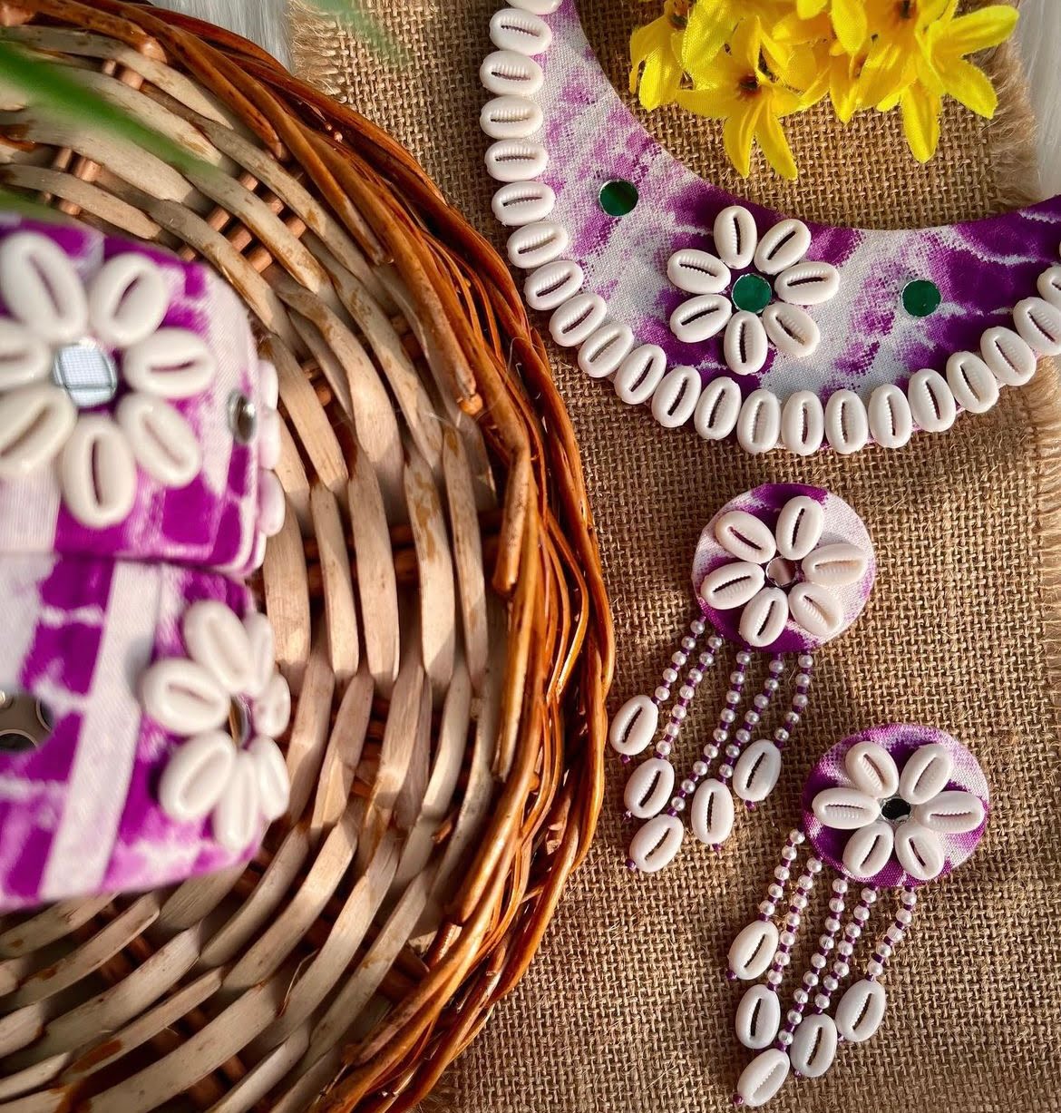 Tie n Dye Purple Choker Set image 1