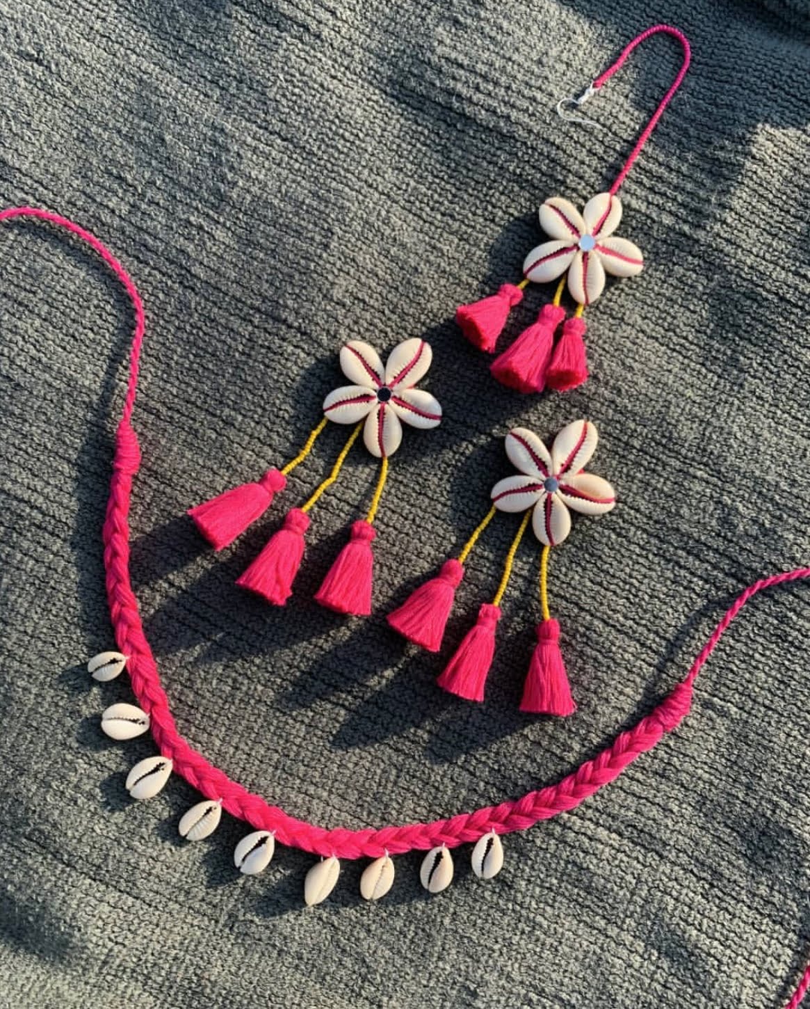 Shell Jewellery Set For Haldi/ Mehendi Brides image 1