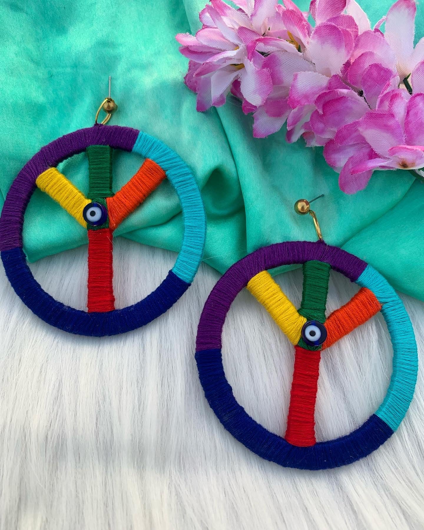 Statement Peace Earrings image 0