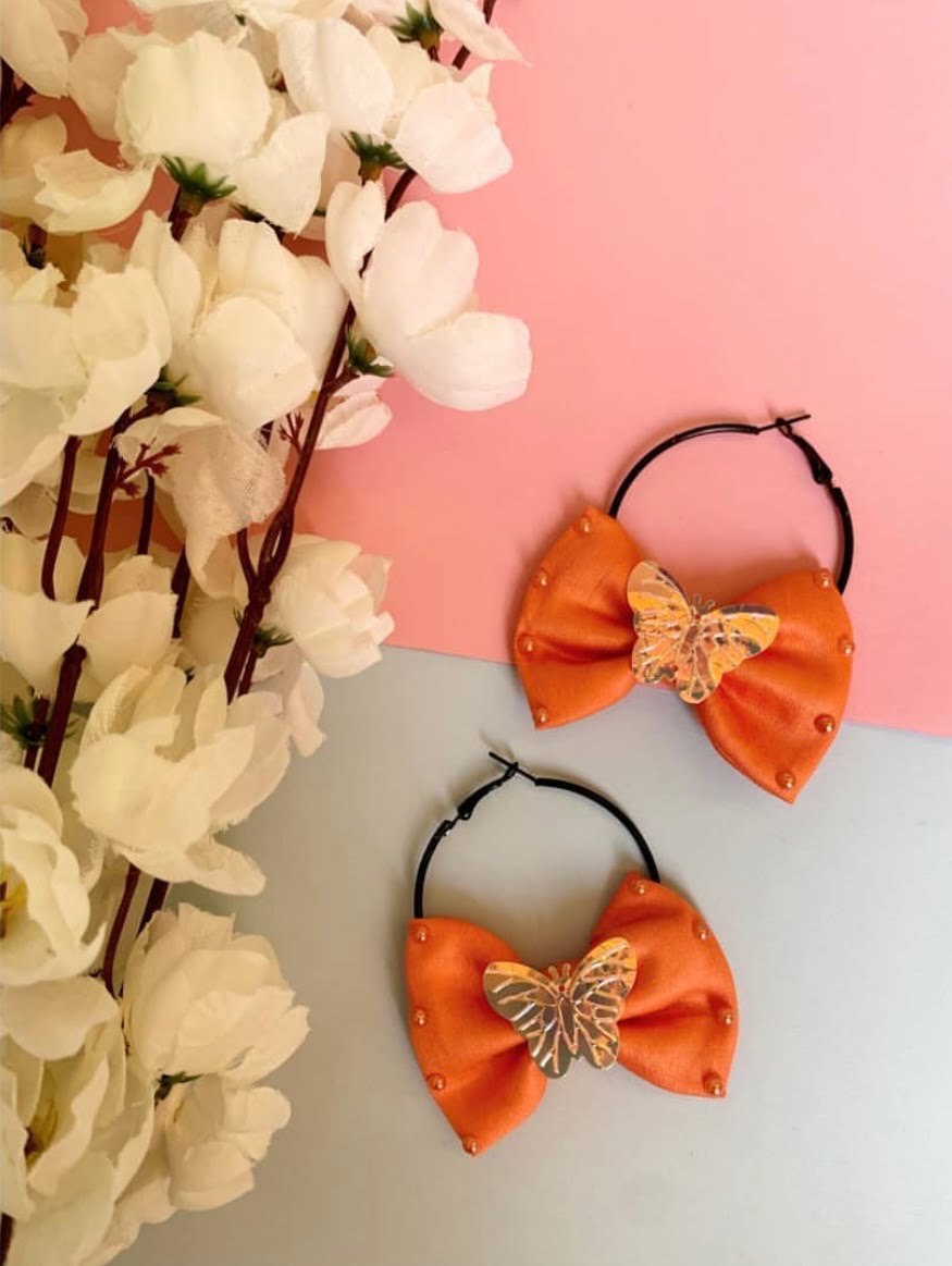 Embellished Bow Hoops-ll image 1