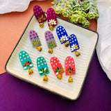Fabric Bloom Earrings