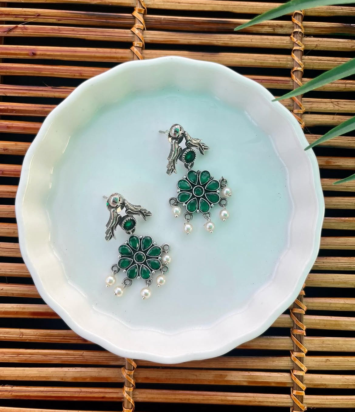 German Silver Bird Earrings | Fashion Diaries