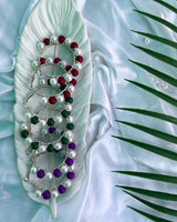 Dual Tone Beaded Hoops-lll image 0