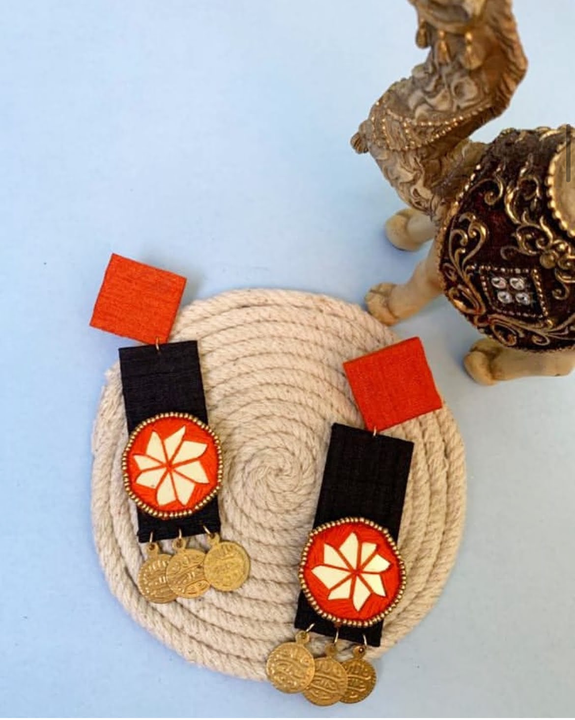 Coin Mirror Earrings image 0