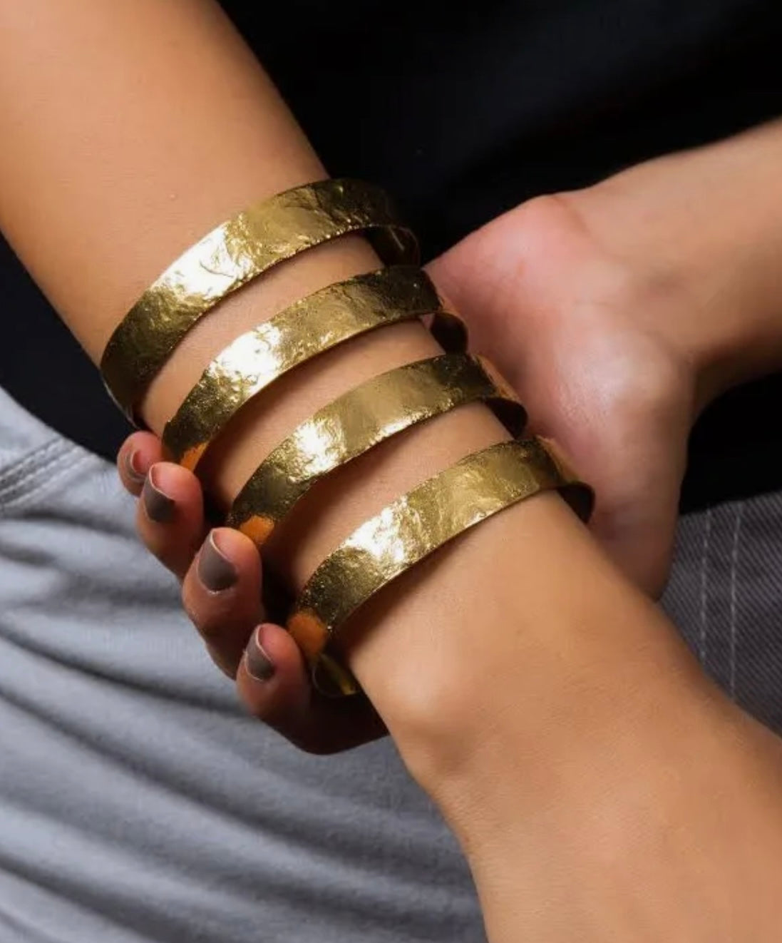 Layered Brass Handcuff