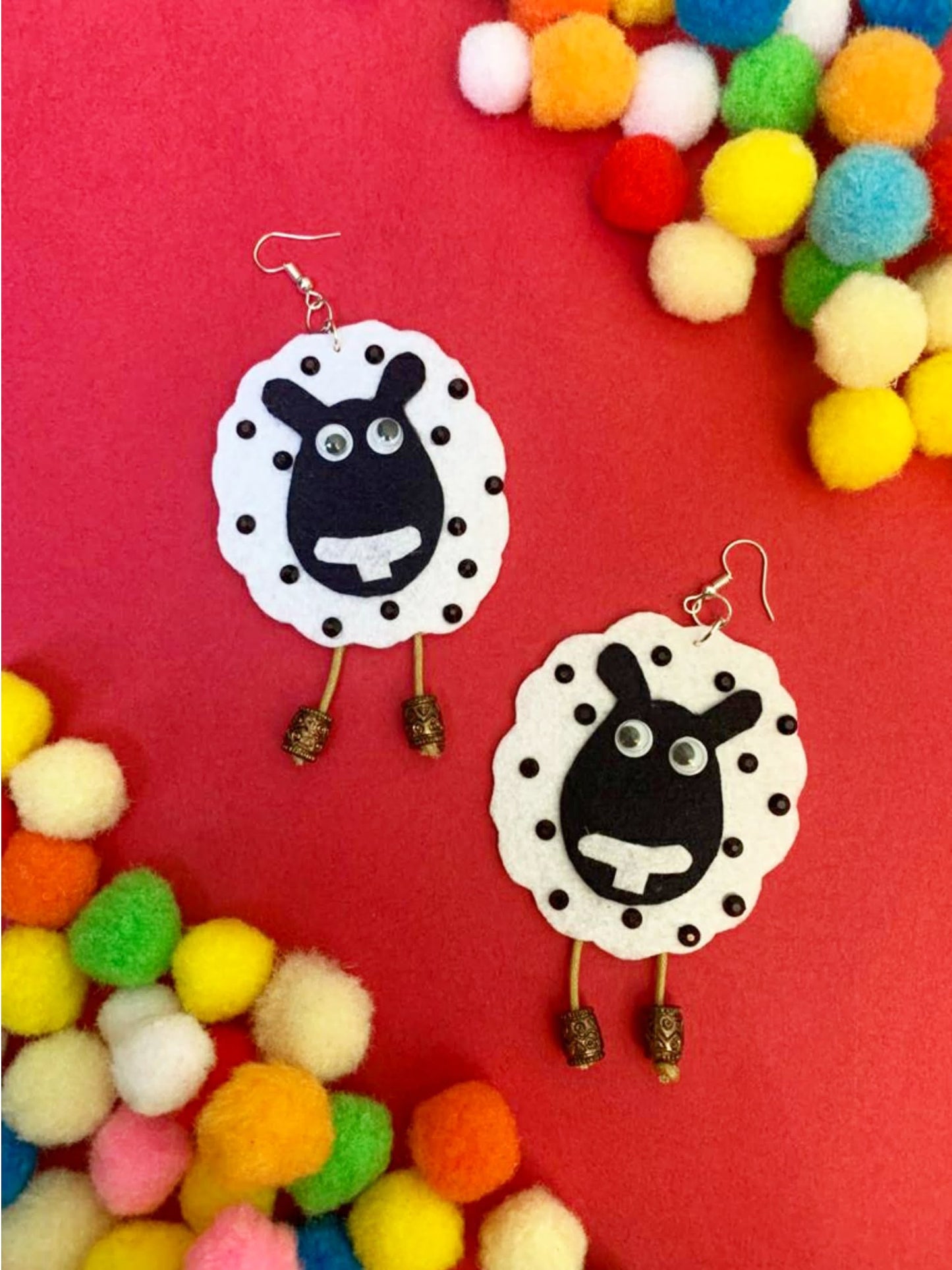 Woolly Sheep Earrings image 0