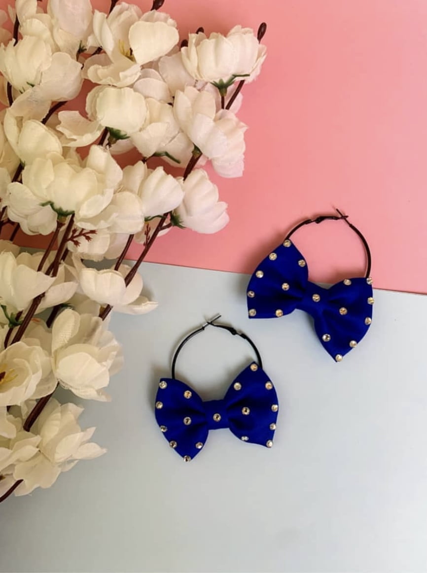 Embellished Bow Hoops-ll image 2