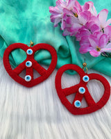 Statement Love Peace Earrings image 0