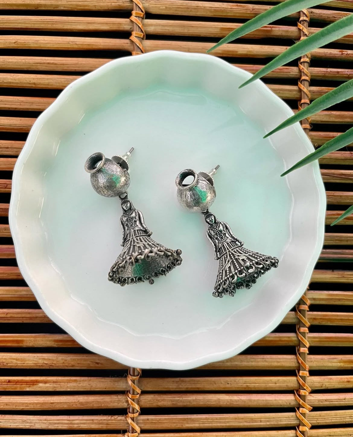 German Silver Statement Dangles | Fashion Diaries