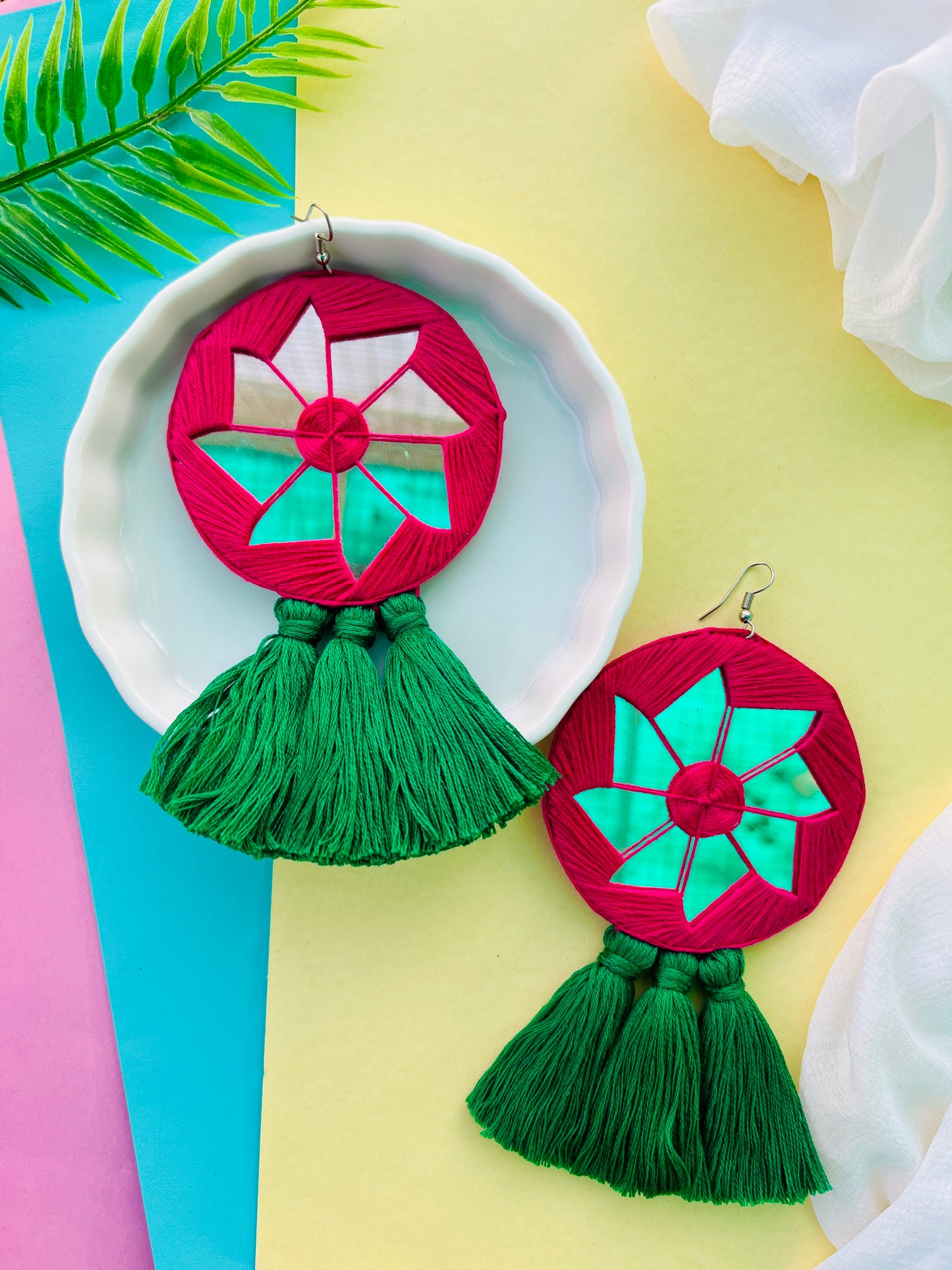 Oversized Mirror Earrings