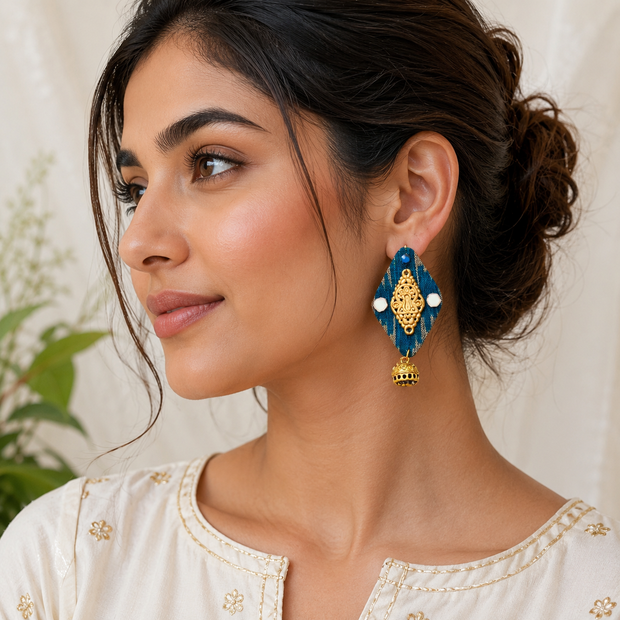 Ethnic Ikkat Earrings