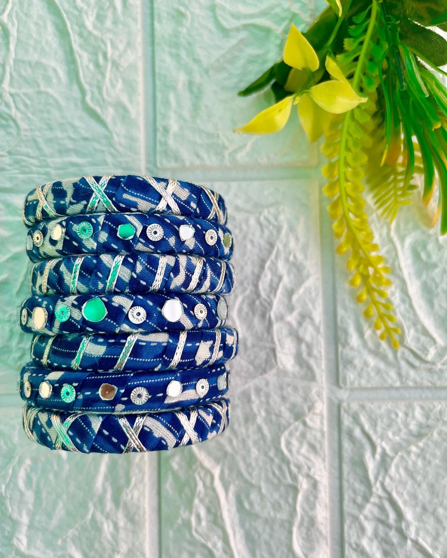 Indigo Bangle Set-I image 0