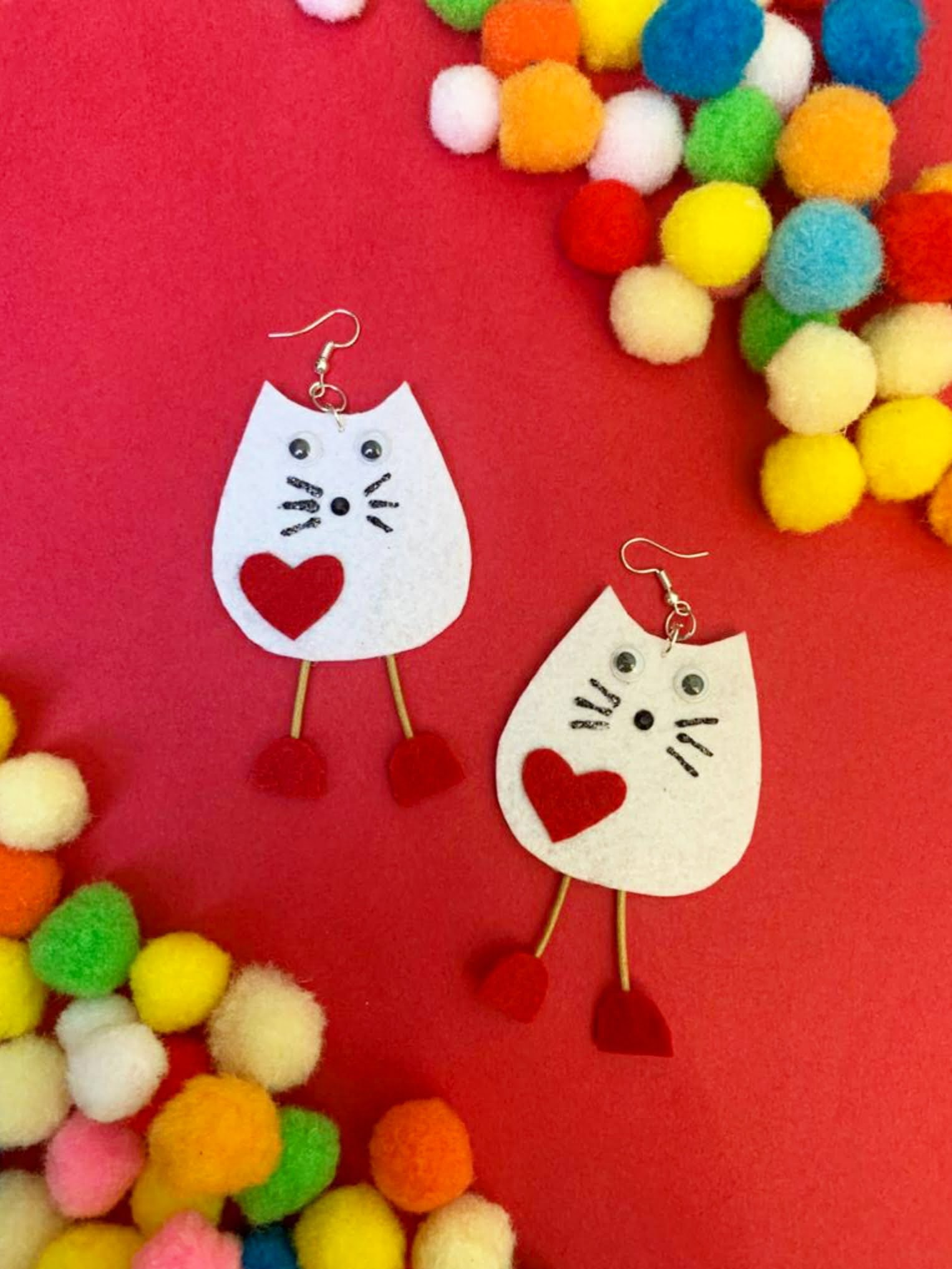 Fluffy Cat Earrings image 0
