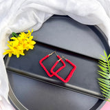 Square Macrame Hoops image 1