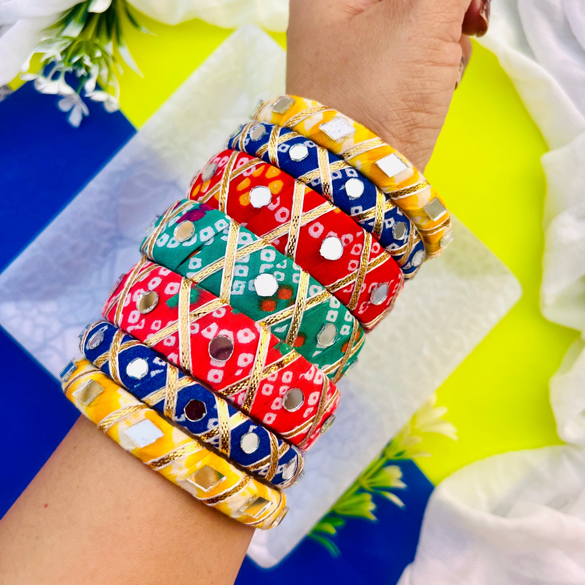 Printed Gotta Bangle Set