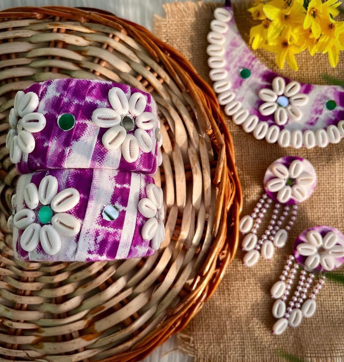 Tie n Dye Purple Choker Set image 0