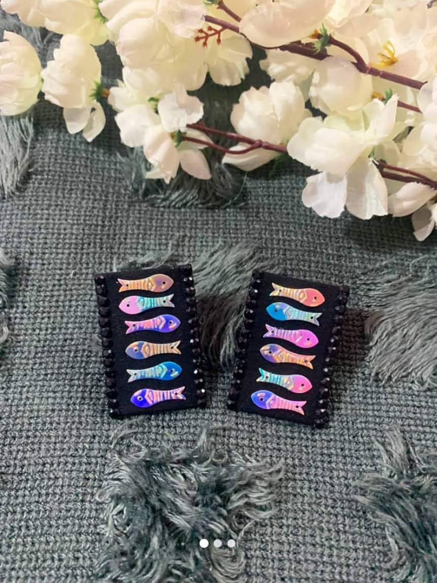 Quirky Fish Studs & Ring image 2