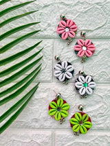 Long Kanthawork Neckpiece With Earrings image 1